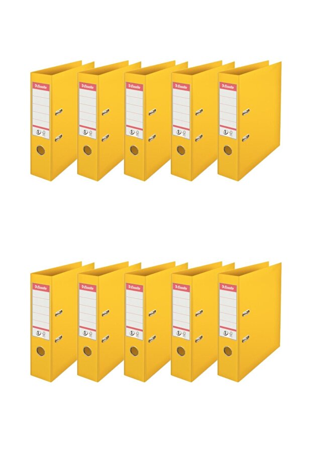 Large Plastic Folder (9940) Yellow Pack of 10
