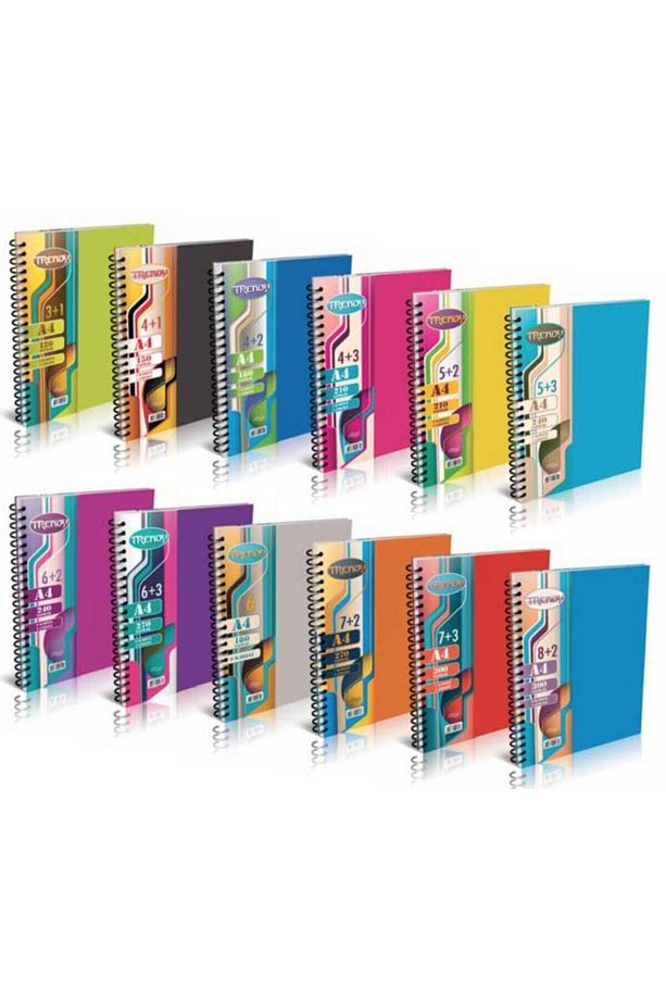 A4 5+2 Termo Kapak Defter 300 Yaprak Sert Kapak G896 - 1