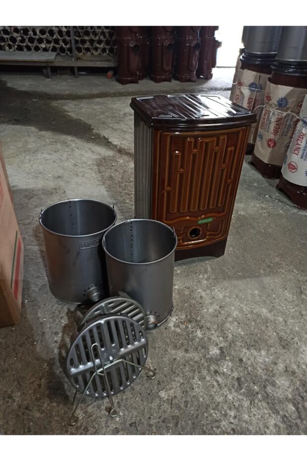 Önden Havalı Kovalı Uyuyan Soba-kömür Sobası-odun Sobası Kovalı - 4