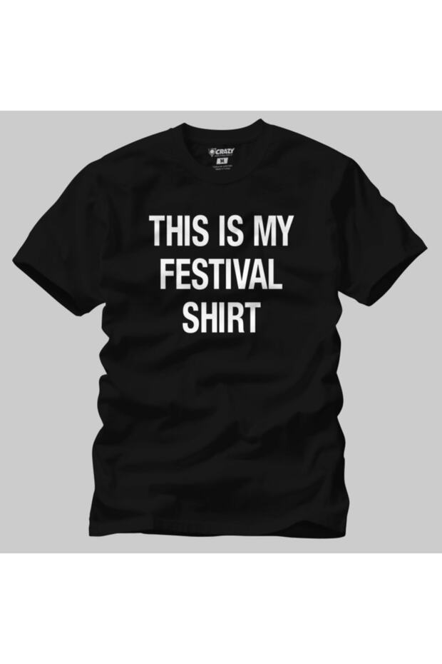 Men's Black This Is My Festival Shirt T-shirt