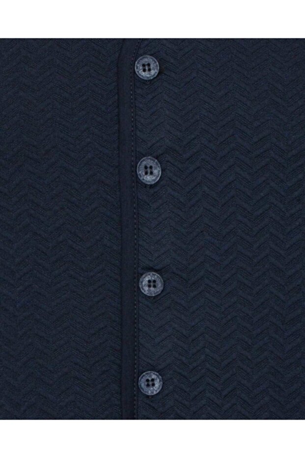 Erkek Lacivert Kapitone Yelek - 2