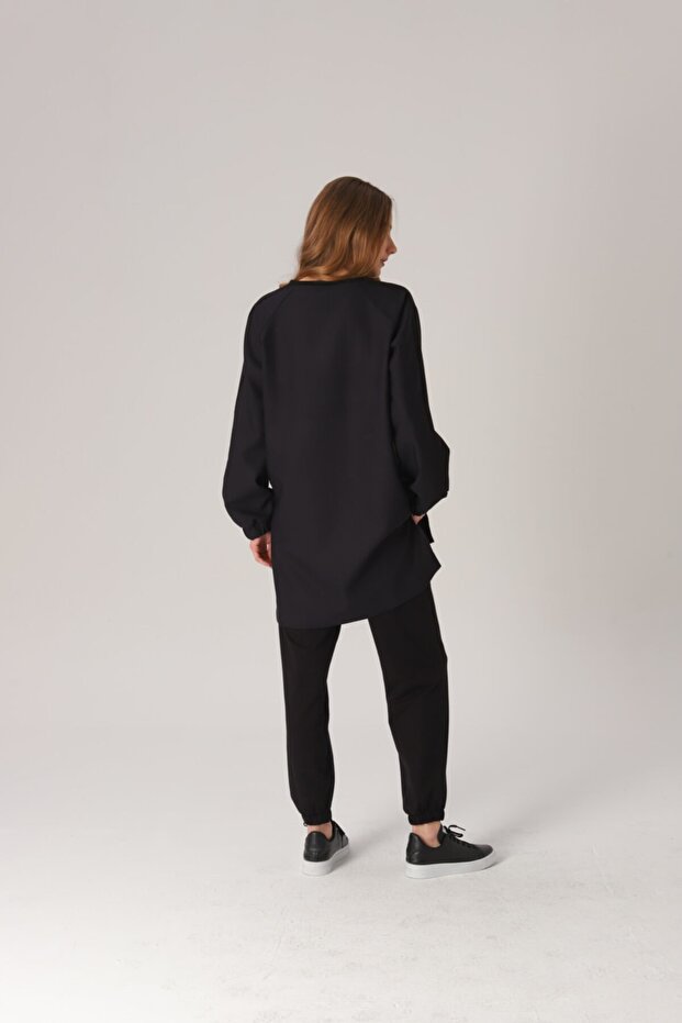 Şerit Detaylı Oversize Takım - 4