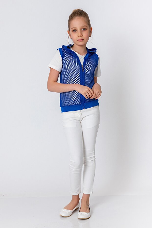 Devojka Kobalt plava Prsluk - 3