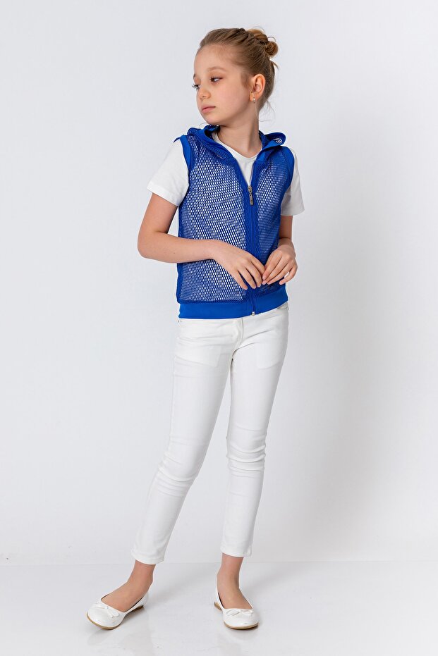 Devojka Kobalt plava Prsluk - 4