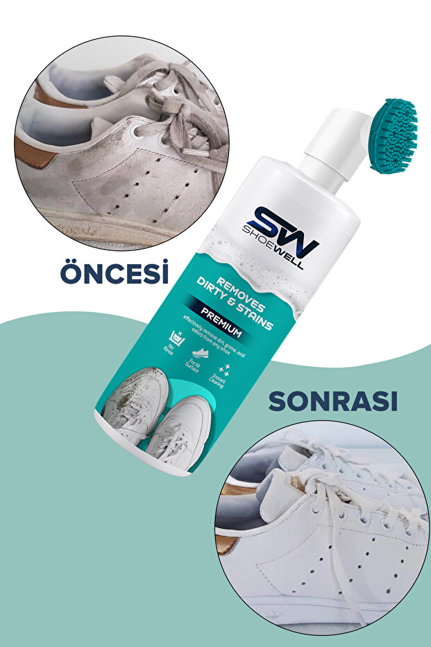 Fırçalı Spor Ayakkabı Temizleyici Köpük Susuz Beyaz Ayakkabı Temizleyici - 4