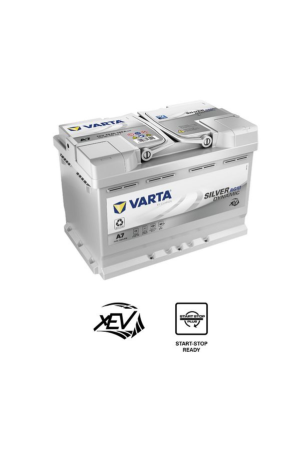 Akü 12v 70 Ah Amper 760a Cca Silver Dynamic Agm - 1