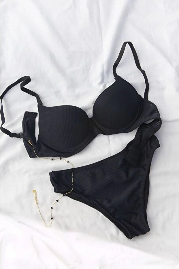 Dameon Aria Patterned Padded Bra Set