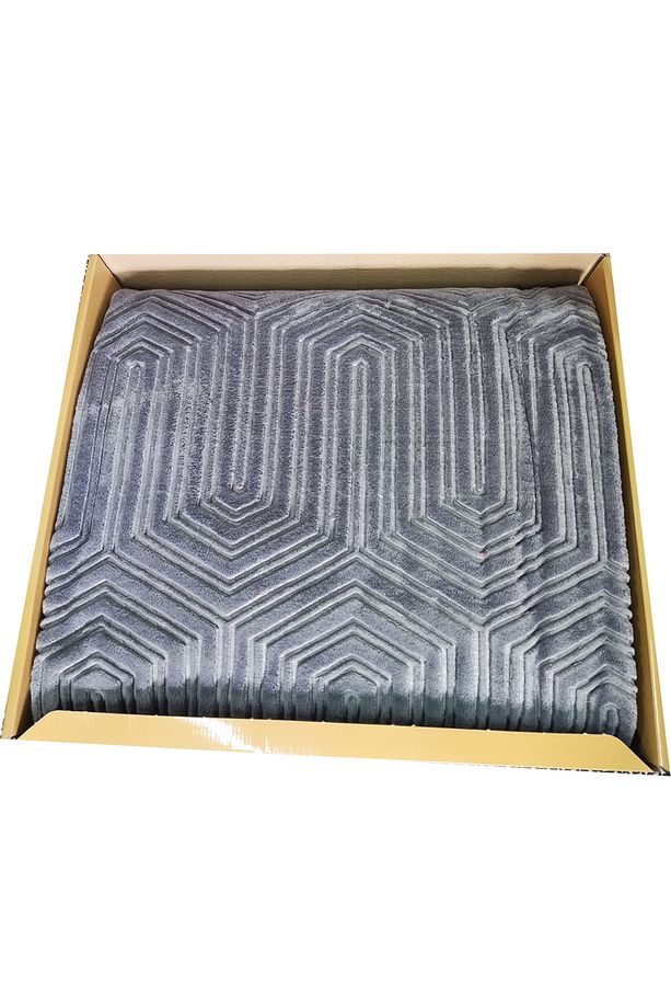 Prestige Kalın Embos Çift Kişilik Battaniye Koyu Gri (220x240) - 2