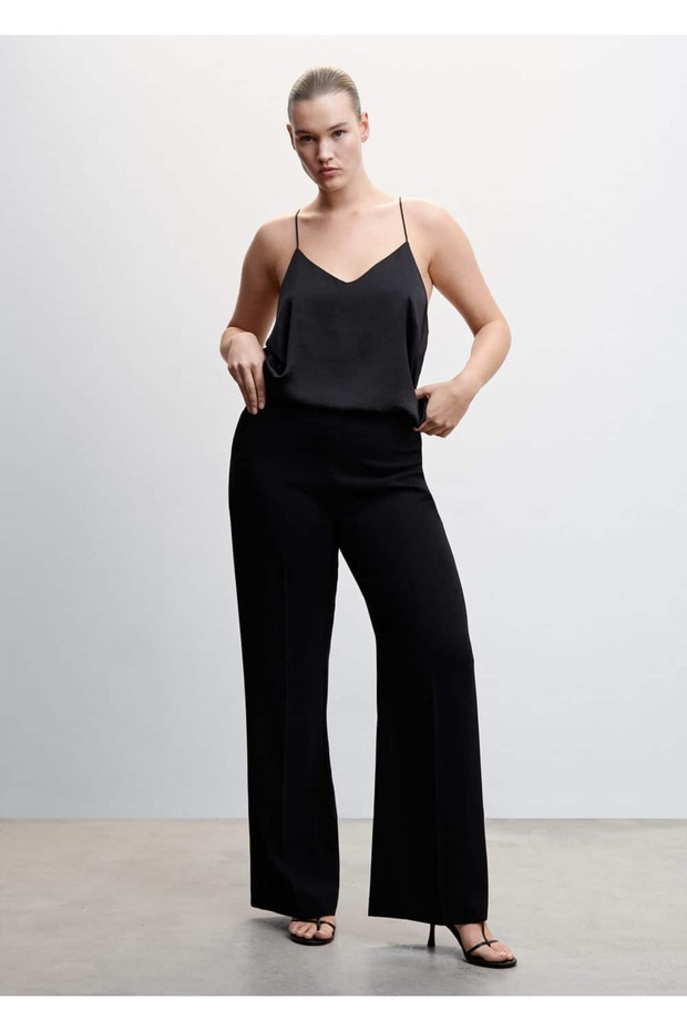 Bluse mit Satinträgern - 5