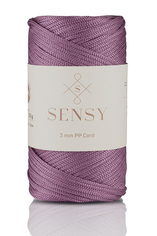 Polyester Makrome İp 3 Mm 250 Gram Makrome İp Mürdüm 120 Metre Supla İp Ve Çanta İpliği - 1