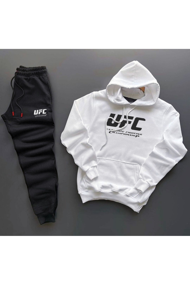 سويت شيرت UFC Kangaroo بغطاء للرأس + مجموعة بدلة رياضية