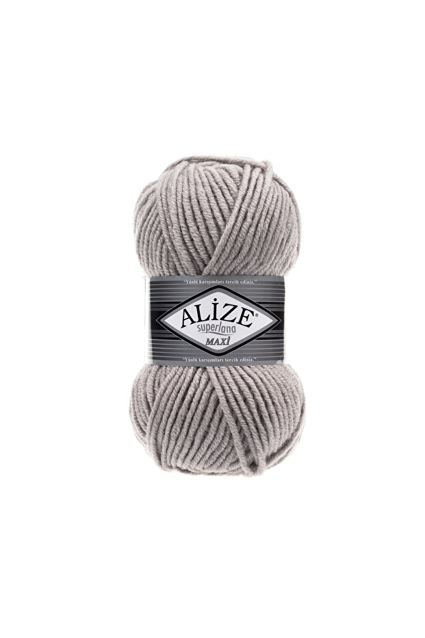 Superlana Maxi 25% Wool - 75% Acrylic / 100 Gr - 100 M Scarf 652 Duman for Knitting a Beret