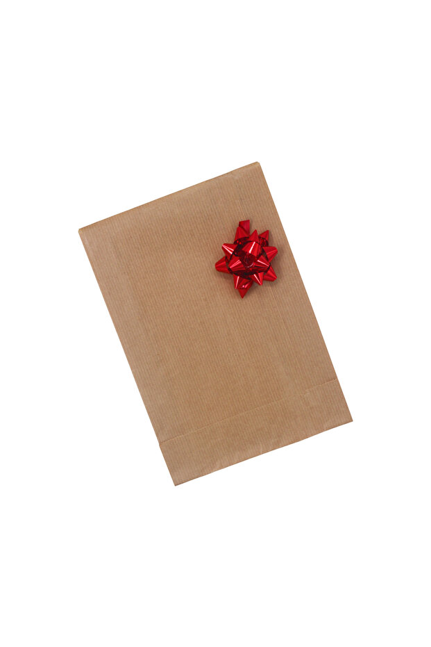Gift Wrap Ornament Bow Metallic Red 20 Pieces