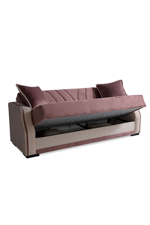 Çizgi Çekyatlı Üçlü Kanepe Çekyat - 5