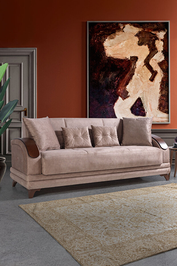 Asos Çekyatlı Üçlü Kanepe Çekyat - 4