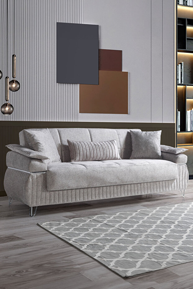 Luis Çekyatlı Üçlü Kanepe Çekyat - 3