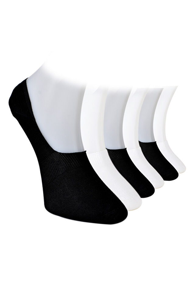 Premium Invisible - Non-Slip Bamboo 6-Piece Ballerina Socks