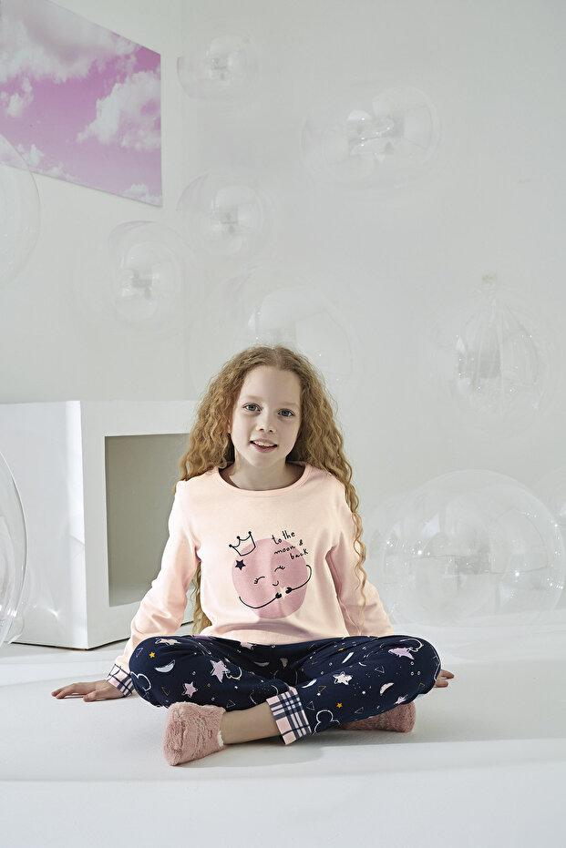 8576 GIRL'S PRINTED PAJAMAS SET GARSON