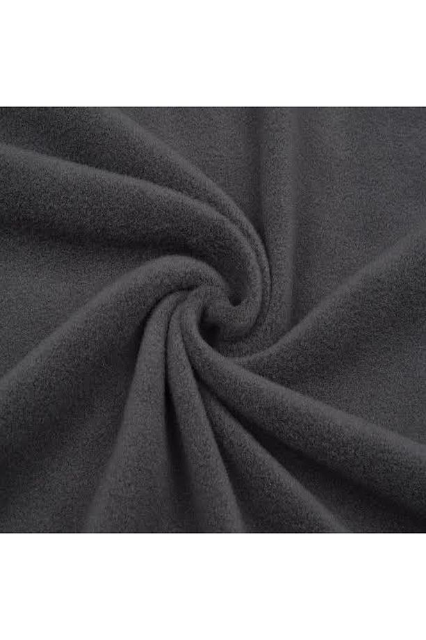 Koyu Gri Universal Kaliteli Tüylenmez Kalın Polar Kumaş En 180cm (1 ADET=1 METRE) - 1
