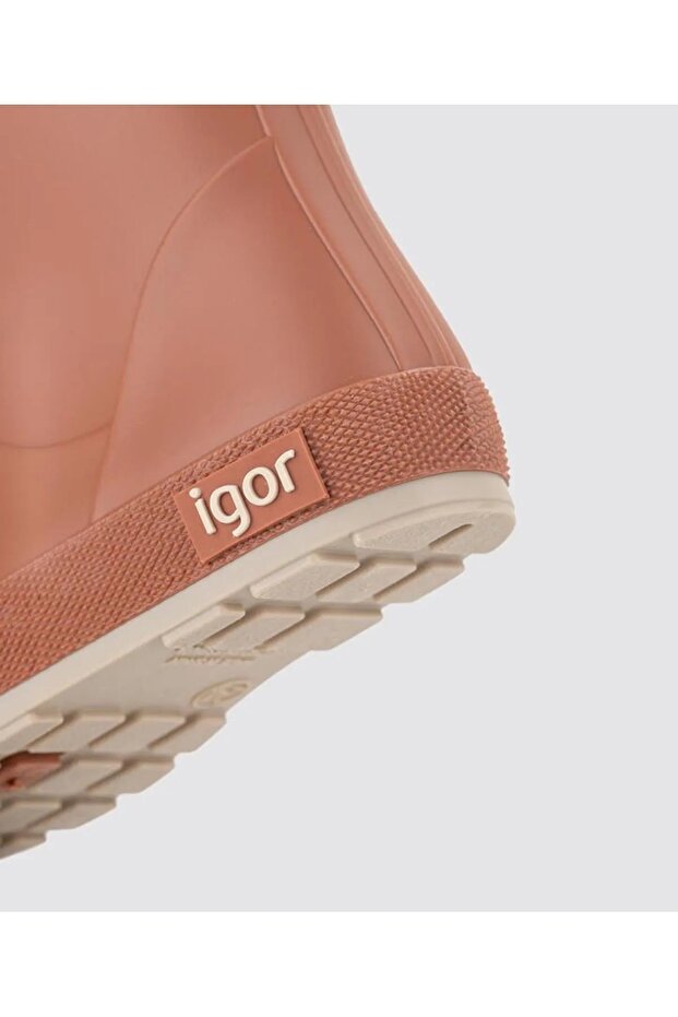 W10291 Yogi Igor Marka Unisex Çocuk Yağmur Çizmesi Kiremit Rengi - 4