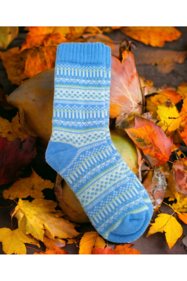 Scandinavian Design Extra Thick Patterned Winter Wool Socks