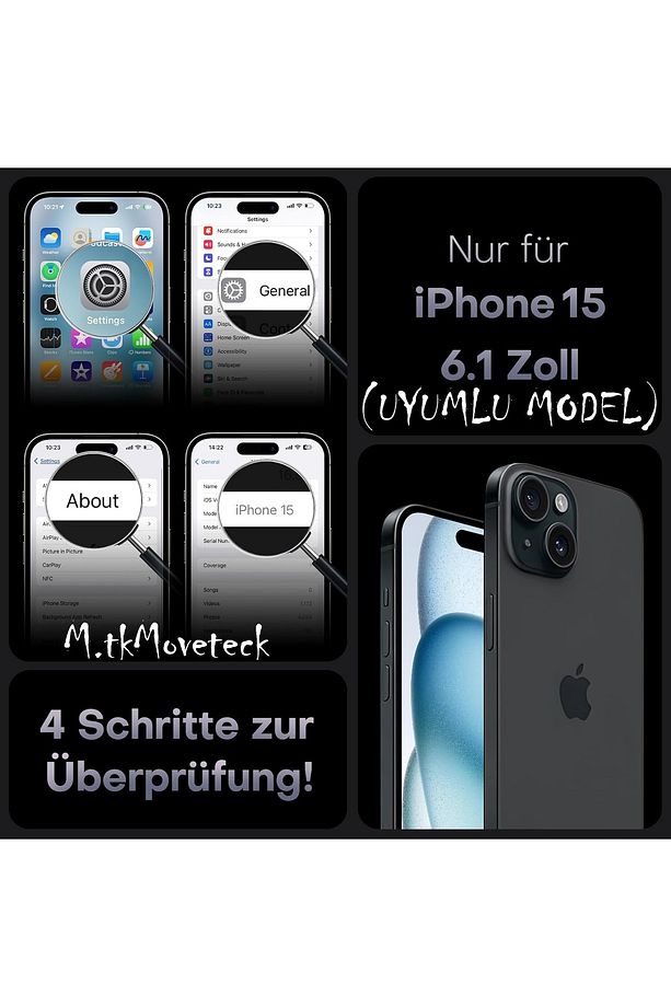 iPhone 15 Kılıf Orta Logo Gösteren Arkası Şeffaf Kenarları Renkli Titanium Telefon Kılıfı Delikli - 2