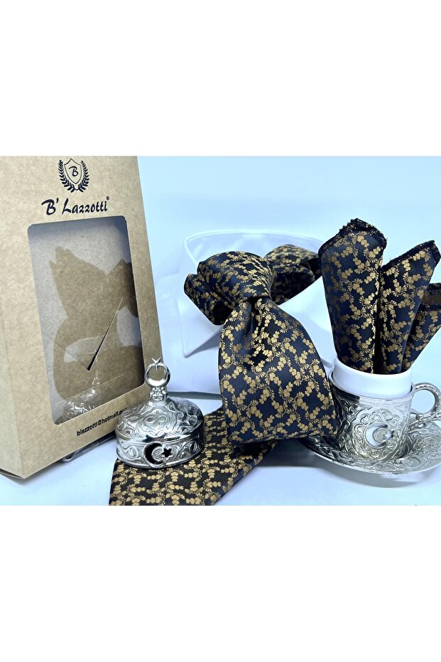 DOKUMA MENDİLLİ KRAVAT - 2