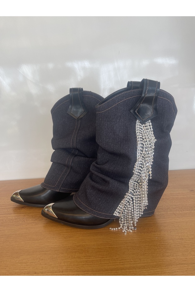 Siyah kovboy bot - 4