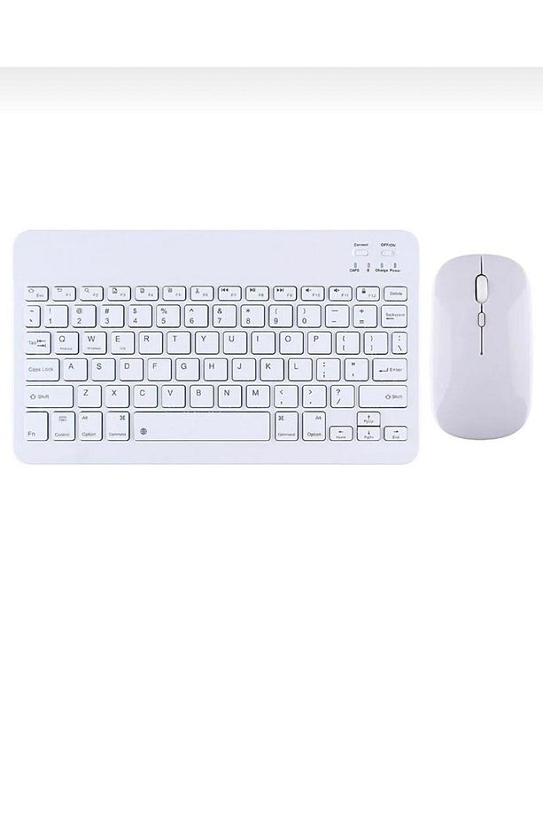 Samsung Galaxy Tab S9 FE Plus Uyumlu Kablosuz Bluetooth Klavye+Mouse Set - 2