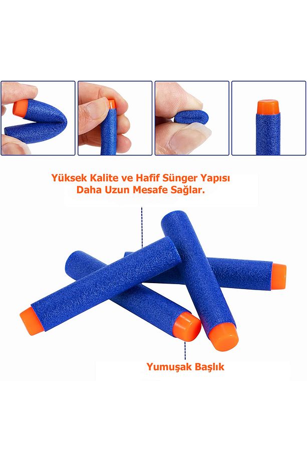 Sünger Mermi 1000 Adet Premium Yumuşak Yedek Mermi - 3