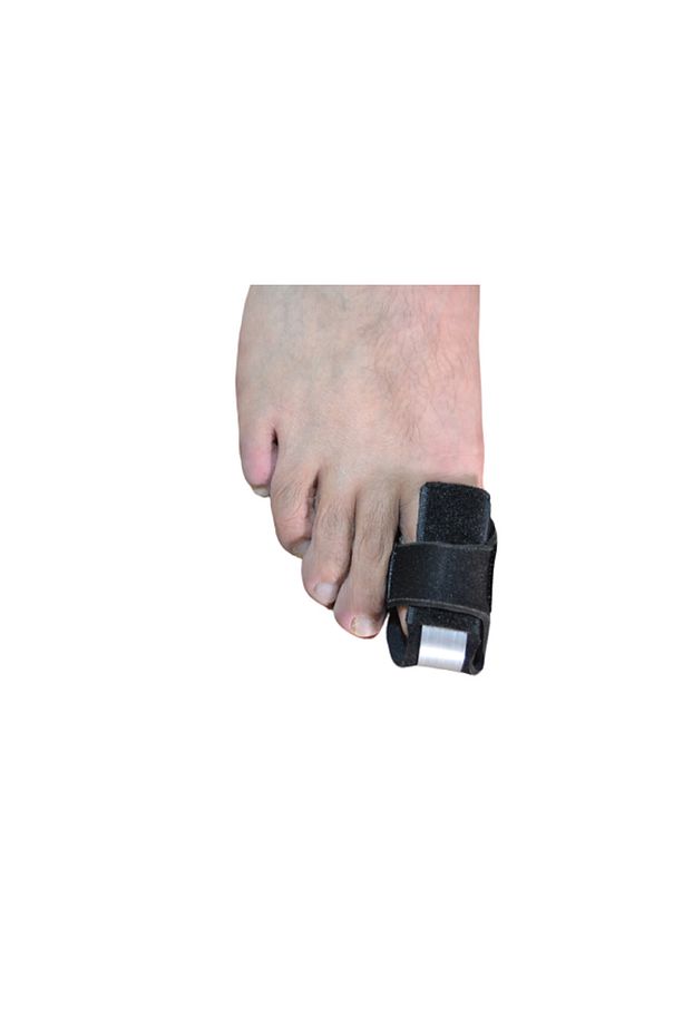2 Adet Ayak Başparmak Sabitleme Doğrultma kayışı, parmak ateli Alüminyum metal destekli - 5