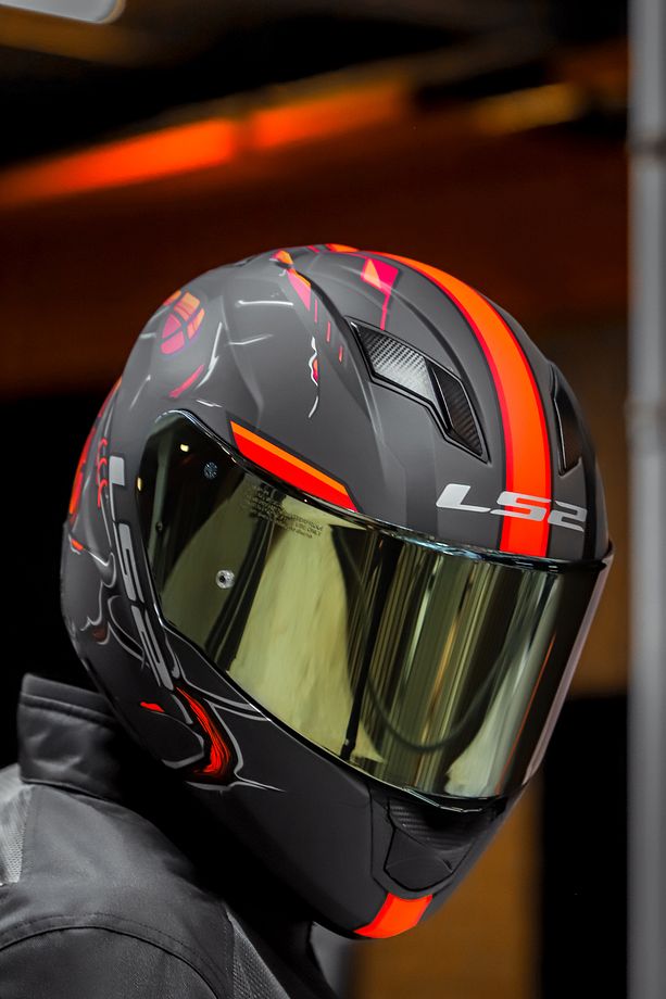 STREAM EVO ZUKO MAT SİYAH-TURUNCU KASK - 3