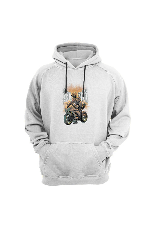 You Are a Motor Rider Printed Sweabeyaz T-Shirt