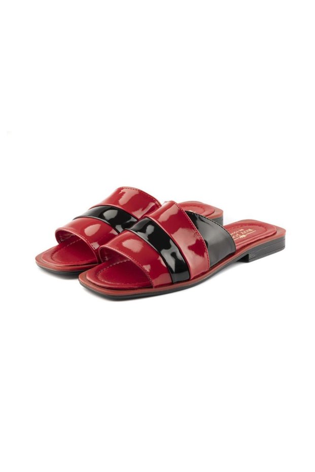 Belted Garnished Women's Slippers Outdoor and Home Dowry Daily Comfortable Heeled Slippers