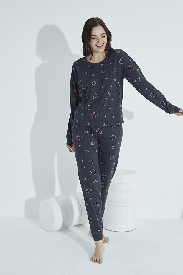 DESENLİ PİJAMA TAKIM - 2