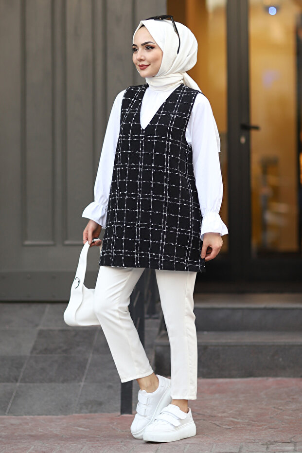 V Yaka Tüvit Süveter - 7