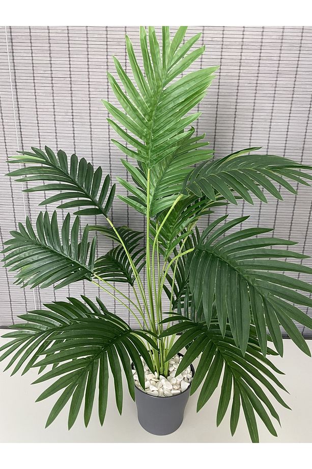 Yapay Ağaç Areka Ağacı Palmiye Ağacı Salon Bitkisi 18 Yaprak 85cm - 2