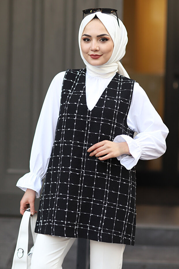 V Yaka Tüvit Süveter - 4