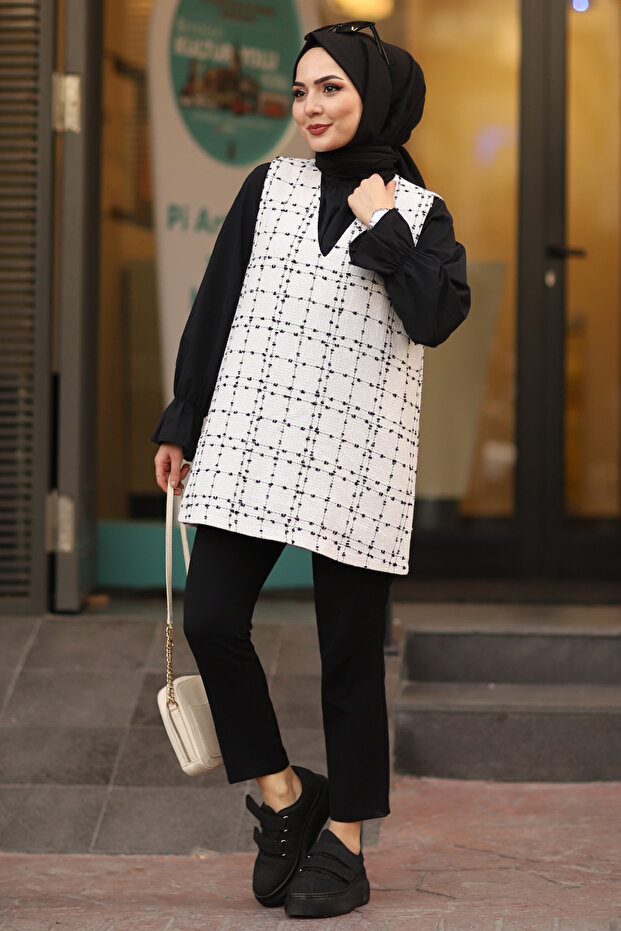 V Yaka Tüvit Süveter - 5