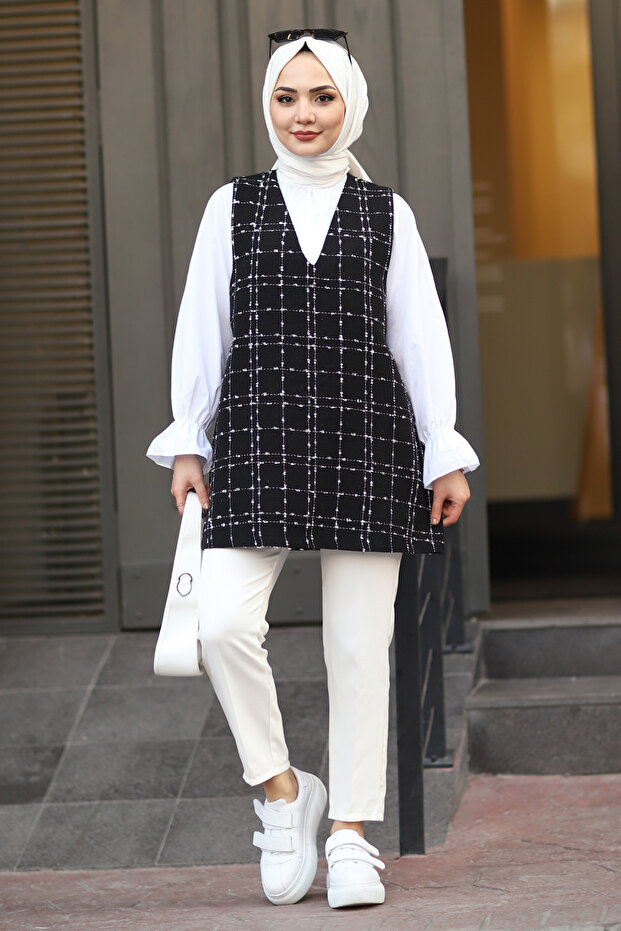 V Yaka Tüvit Süveter - 5