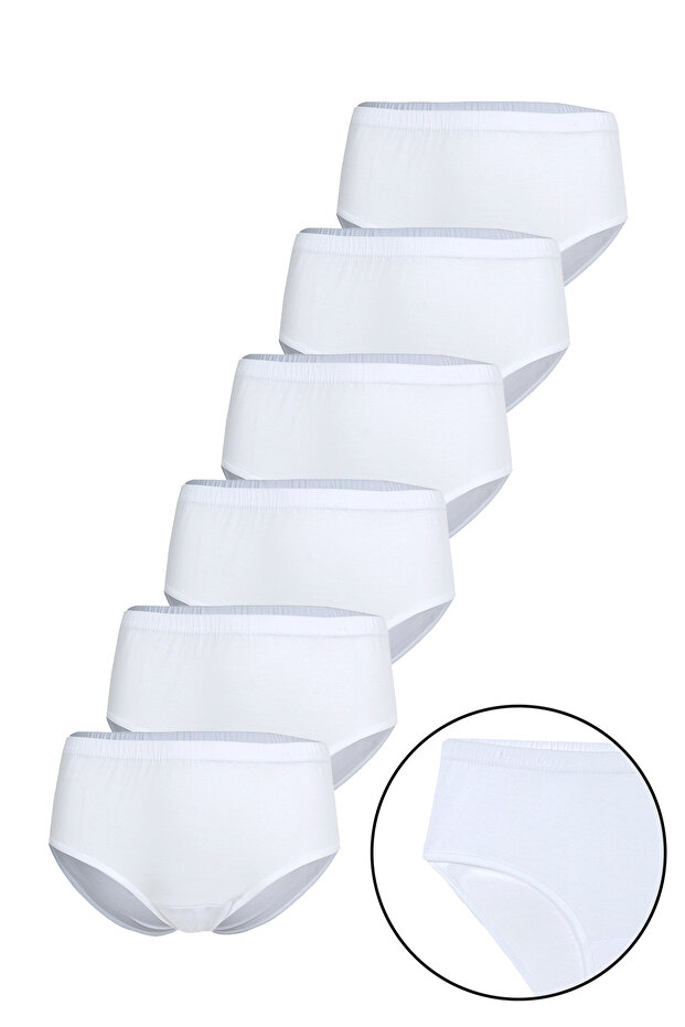 6-Piece Women's Cotton High Waist Flexible Panties