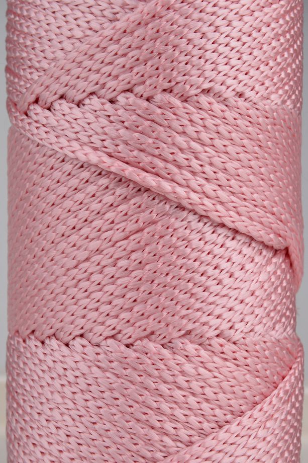 5 Mm - 400 gr Polyester Makrome Ipi Pembe 95 M Polyester Makrome Ip Supla Ip Ve Çanta Ipliği - 3