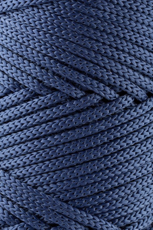 5 Mm - 400 gr Polyester Makrome Ipi Kot Mavisi 95 M Polyester Makrome Ip Supla Ip Ve Çanta Ipliği - 2