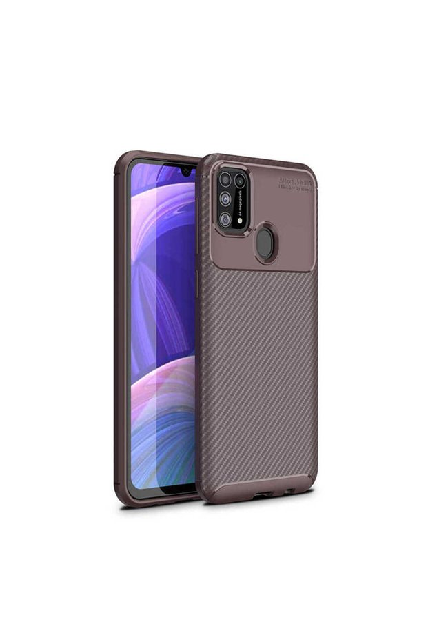 Samsung Galaxy M31 Case Carbon Fiber Look Ultra Thin Carbon Case