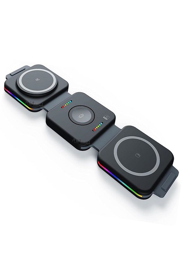 Watch 15-15pro-15 Pro Max 3in1 Uyumlu Kablosuz Şarj İstasyonu Magsafe Adaptörü Taşınabilir - 3