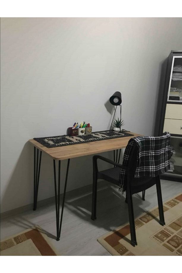 60x120 Dekoratif Mutfak Masası, Yemek Masası, Çalışma Masası, Bilgisayar Masası Çam - 2