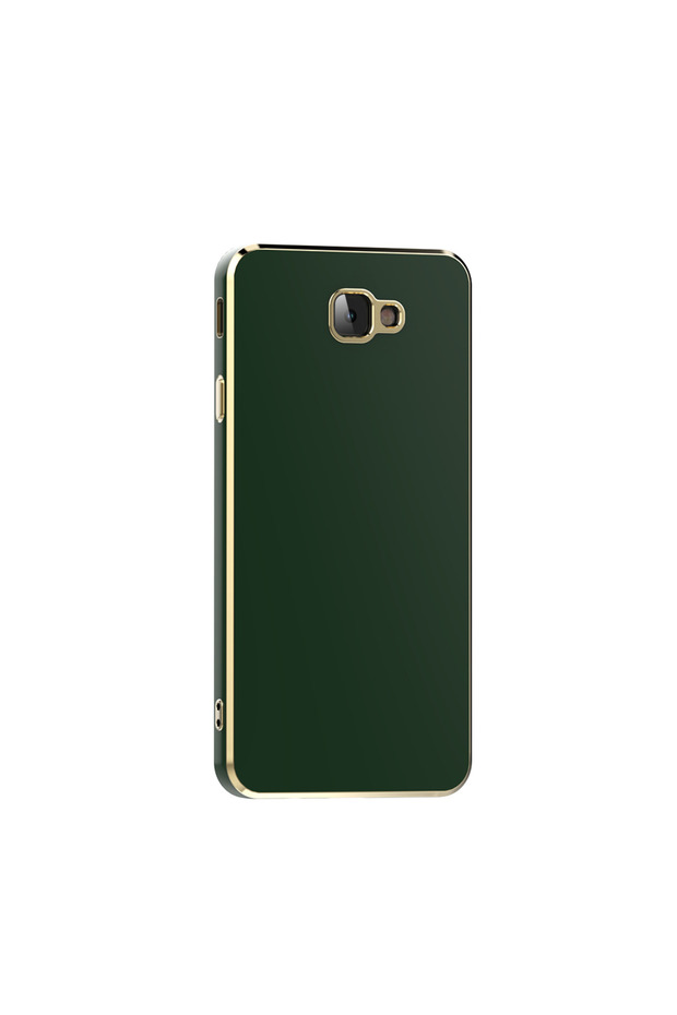 Samsung Galaxy J7 Prime First Class Tpu Cover, Compatible Edges Are Gold Color Luxury Finish.