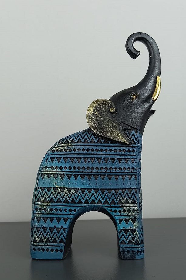 Dekoratif FİL Polyester Biblo Küçük Boy 17.5x10.5 cm - 2