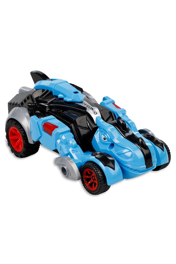 Trex Dinazor Figür Araba Sürtmeli Teker Transformers Robot Dinozor - 5