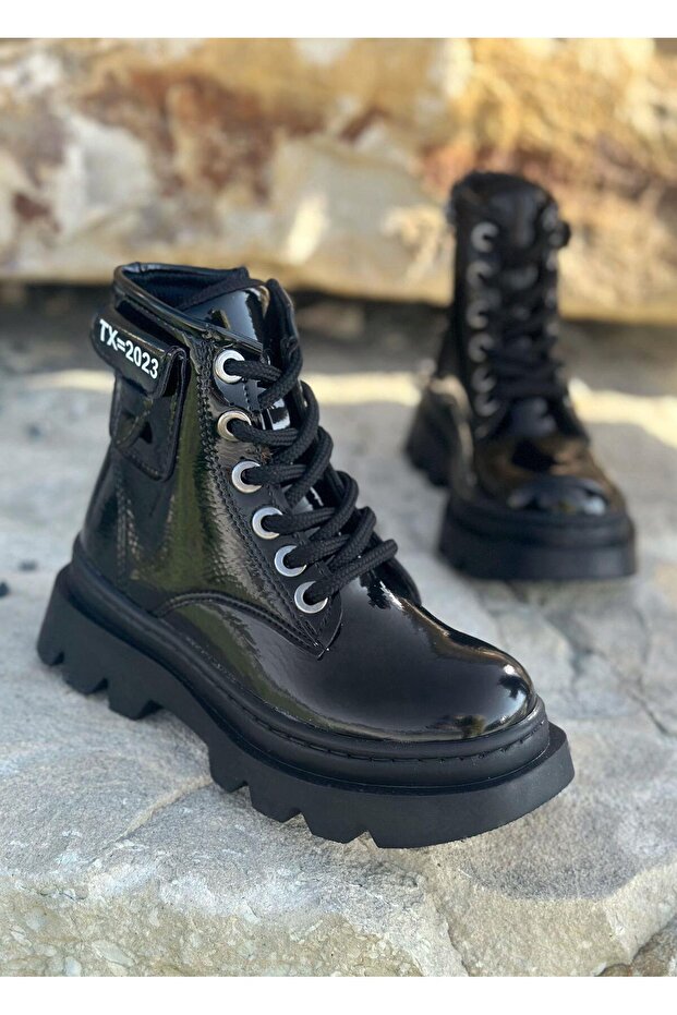 Çocuk Bot, Cep Detaylı Çocuk Bot, Fermuarlı Çocuk Bot - 1